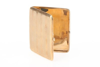 Lot 1 - Art Deco 9ct Gold Cigarette Case