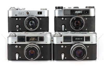 Lot 405 - Four FED 35mm Rangefinder Cameras