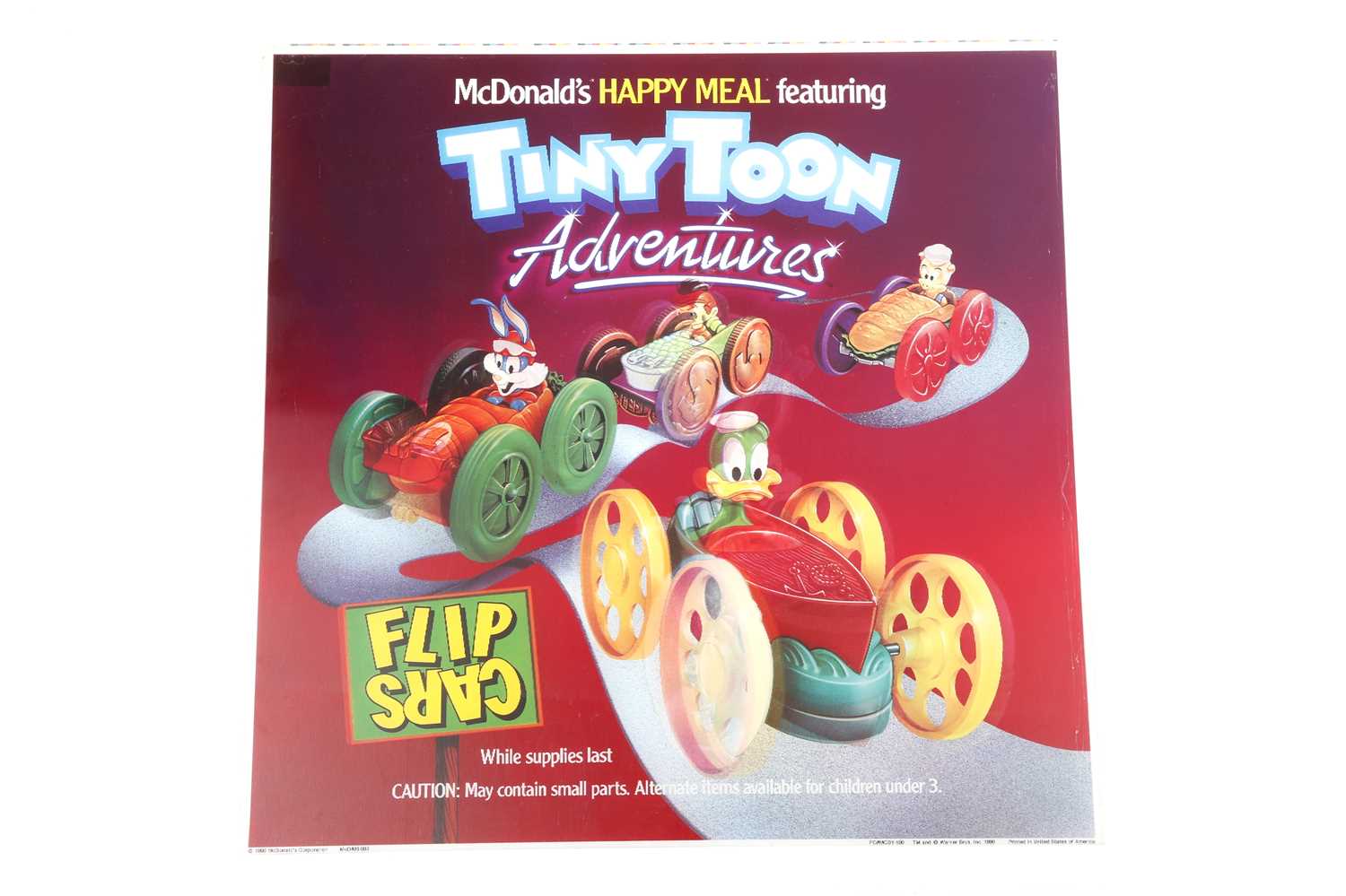 Lot 182 - McDonalds 3D Lenticular Poster,