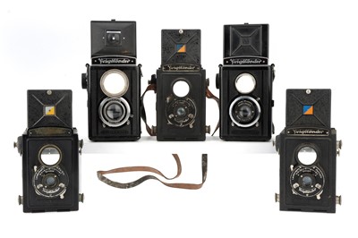 Lot 559 - Five Voigtlander Medium Format TLR Cameras