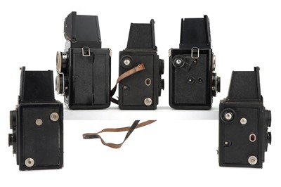 Lot 559 - Five Voigtlander Medium Format TLR Cameras