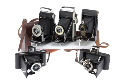 Lot 553 - A Selection of Folding Cameras