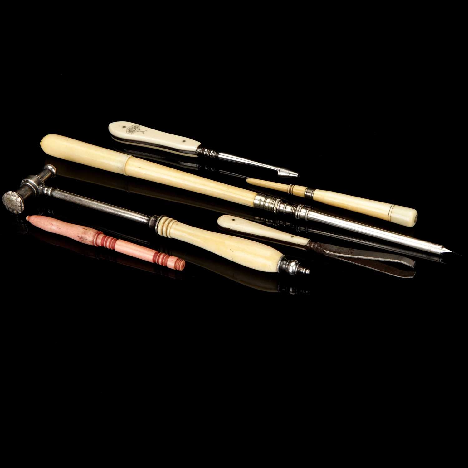 Lot 53 - Six Ivory Handled Instruments,