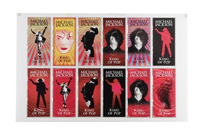 Lot 186 - Proof Set of Ticket Designs for Michael Jackson This Is It! Tour 2010