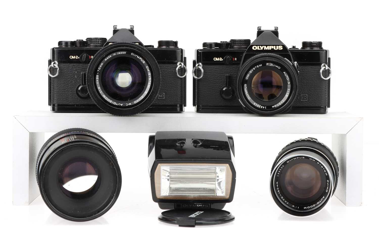 Lot 439 - Two Olympus SLR Cameras