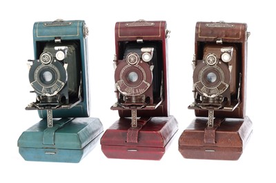 Lot 656 - Three Kodak Vest Pocket Series III Vanity Cameras