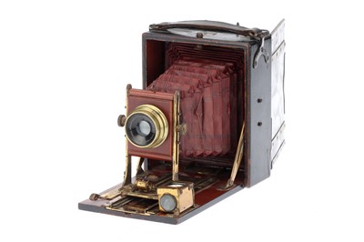 Lot 705 - A J. Lizars Challenge Quater Plate Folding Bed Camera