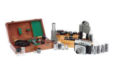Lot 122 - A Collection of Microscope Spares & Accessories