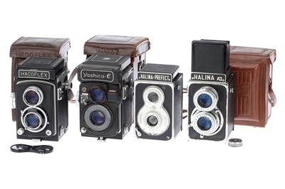 Lot 516 - Four Medium Format TLR Cameras