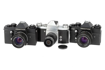 Lot 427 - Three Praktica 35mm SLR Cameras