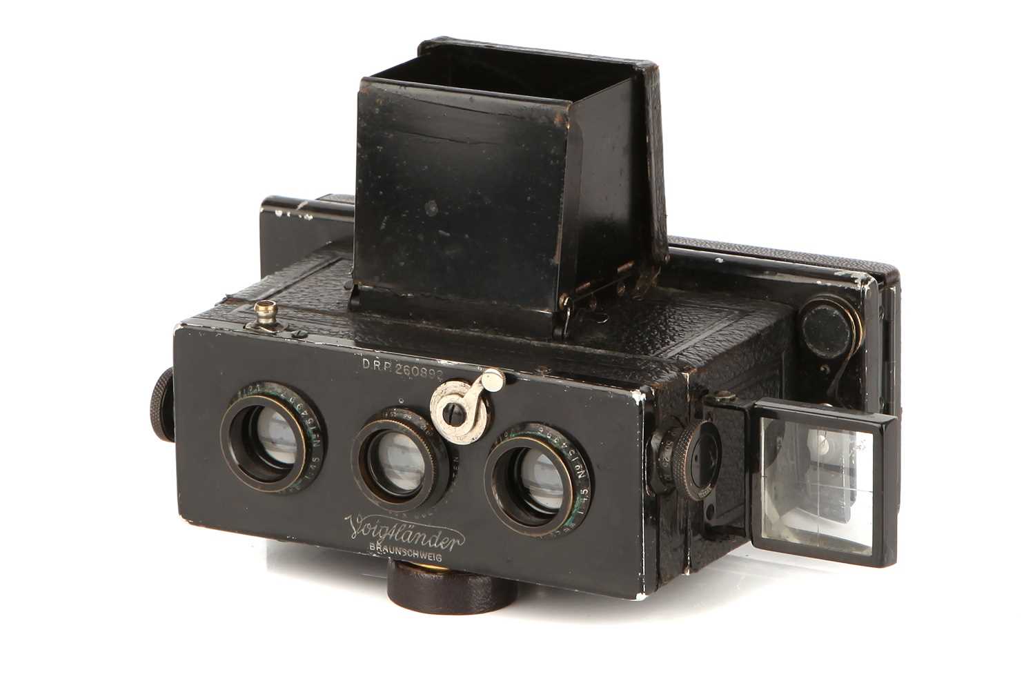 Lot 1194 - A Voigtlander Stereflektoskop 45x107mm Stereo Camera