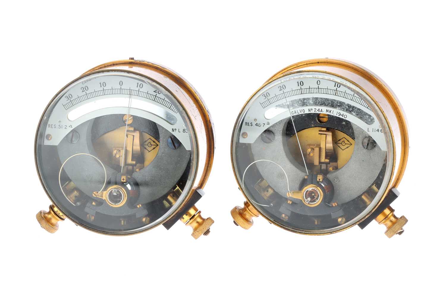 Lot 46 - A Pair Of Telegraph Engineer's Galvanometers