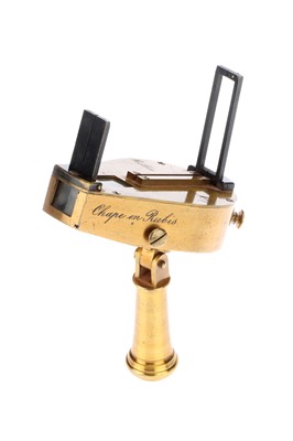 Lot 102 - A Small Lacquered Brass French Surveyors Instrument