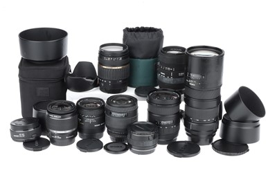 Lot 671 - A Selection of Various Camera Lenses