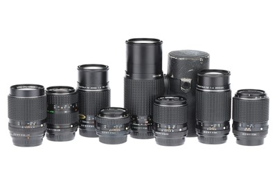 Lot 672 - A Good Selection of Pentax Camera Lenses