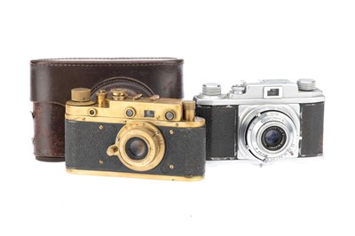 Lot 356 - A Copy of a Leica Camera with a Lacon Camera