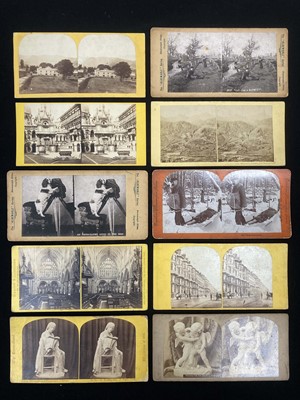Lot 76 - A Victorian Folding Stereoscope and Stereoviews