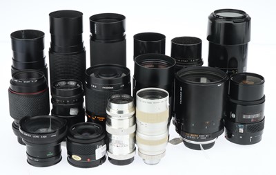 Lot 604 - A Large Selection of Camera Lenses