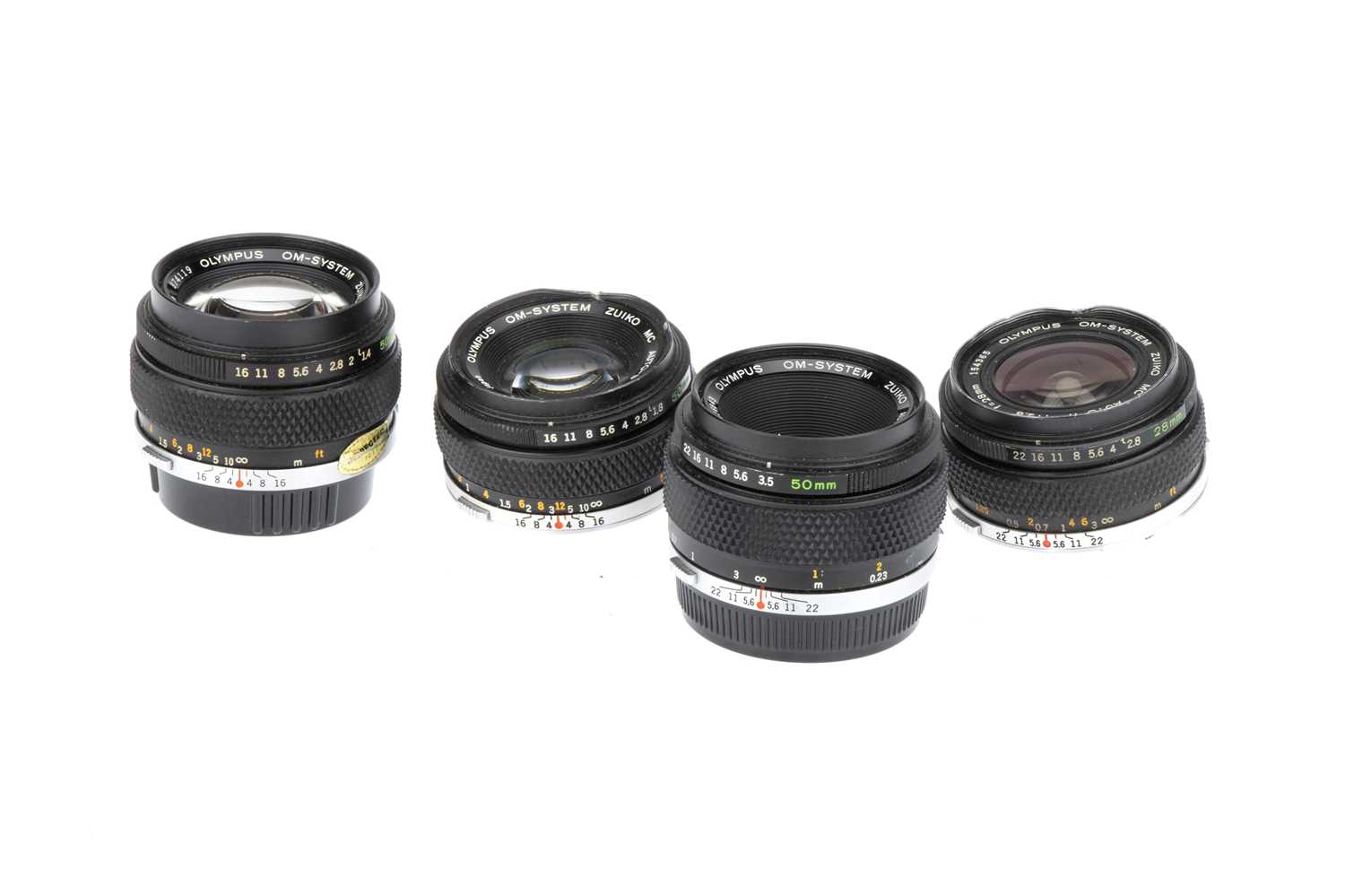 Lot 440 - Four Olympus OM Lenses