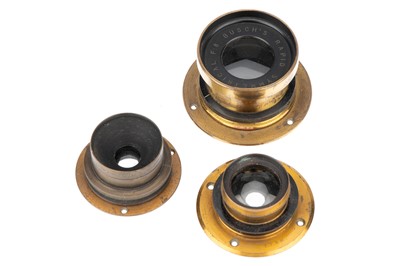 Lot 681 - Three Brass Lenses