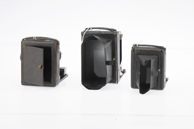 Lot 566 - Three Folding Bed Cameras