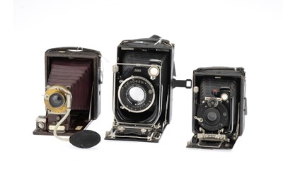 Lot 566 - Three Folding Bed Cameras