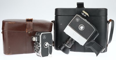 Lot 801 - Two Bolex 8mm Cine Camera Outfits