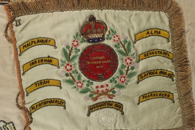 Lot 166 - A WWI Military  Silk Commemorating 19th The Green Howard Regiment 