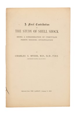 Lot 396 - Medicine - Charles S. Mayers, Offprints on Shell Shock