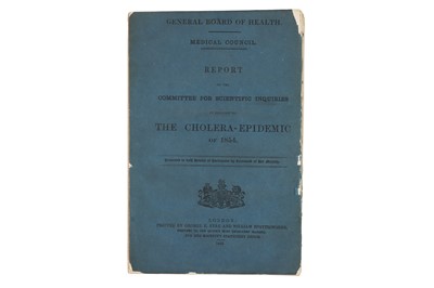 Lot 397 - Medicine - Report, The Cholera Epidemic of 1854