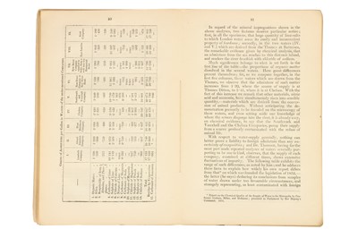 Lot 397 - Medicine - Report, The Cholera Epidemic of 1854