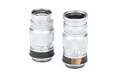 Lot 315 - Two Leitz Elmar f/4 90mm Lenses