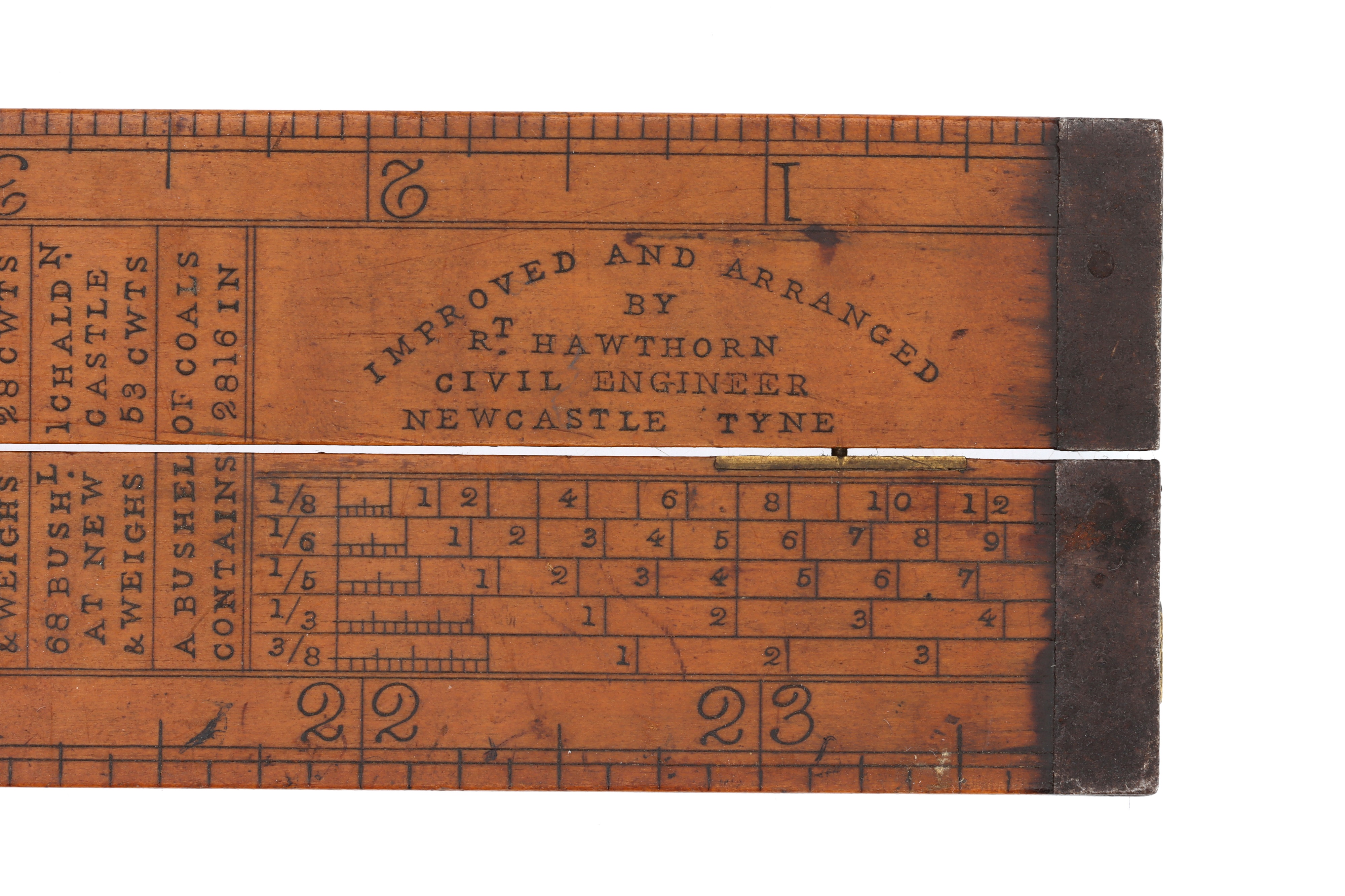 Lot 213 - A Rare Irish Hawthorn Engineer's Slide Rule,