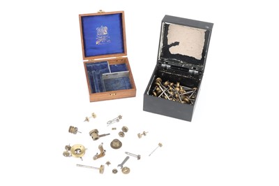 Lot 46 - A Quantity of Watchmakers Stocks and Ferrules, with some Lathe Components