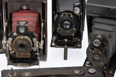Lot 587 - A Selection of Folding Cameras