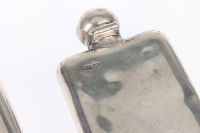 Lot 179 - Two Victorian Silver Hip Flasks