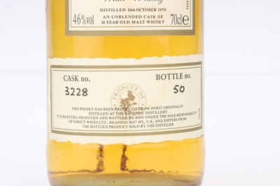 Lot 188 - Rhosdhu Distillery 1979 First Cask 26 Year Old Malt Whisky
