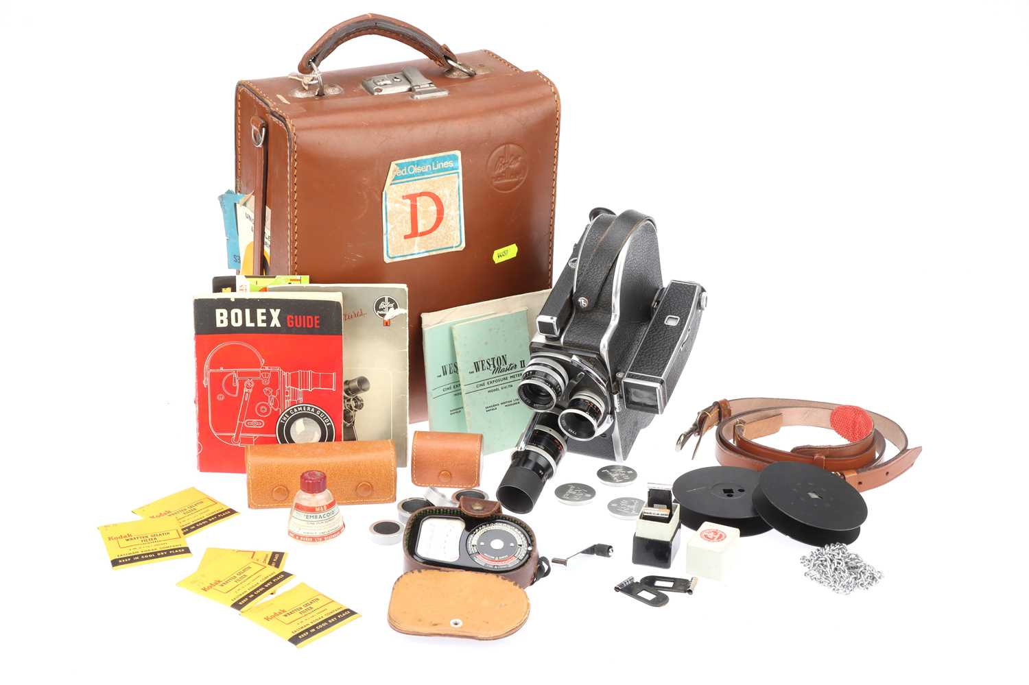 Lot 797 - A Good Paillard Bolex H16 Reflex Cine Camera Outfit