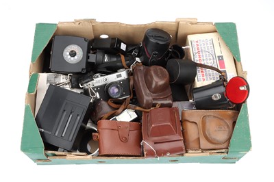 Lot 708 - A Mixed Selection of Cameras & Accessories