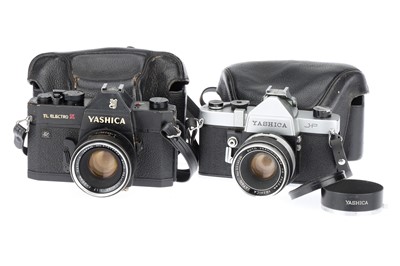 Lot 382 - Two Yashica 35mm SLR Cameras