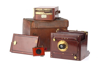 Lot 663 - A Fine G. Hare Half Plate Mahogany Tailboard Camera