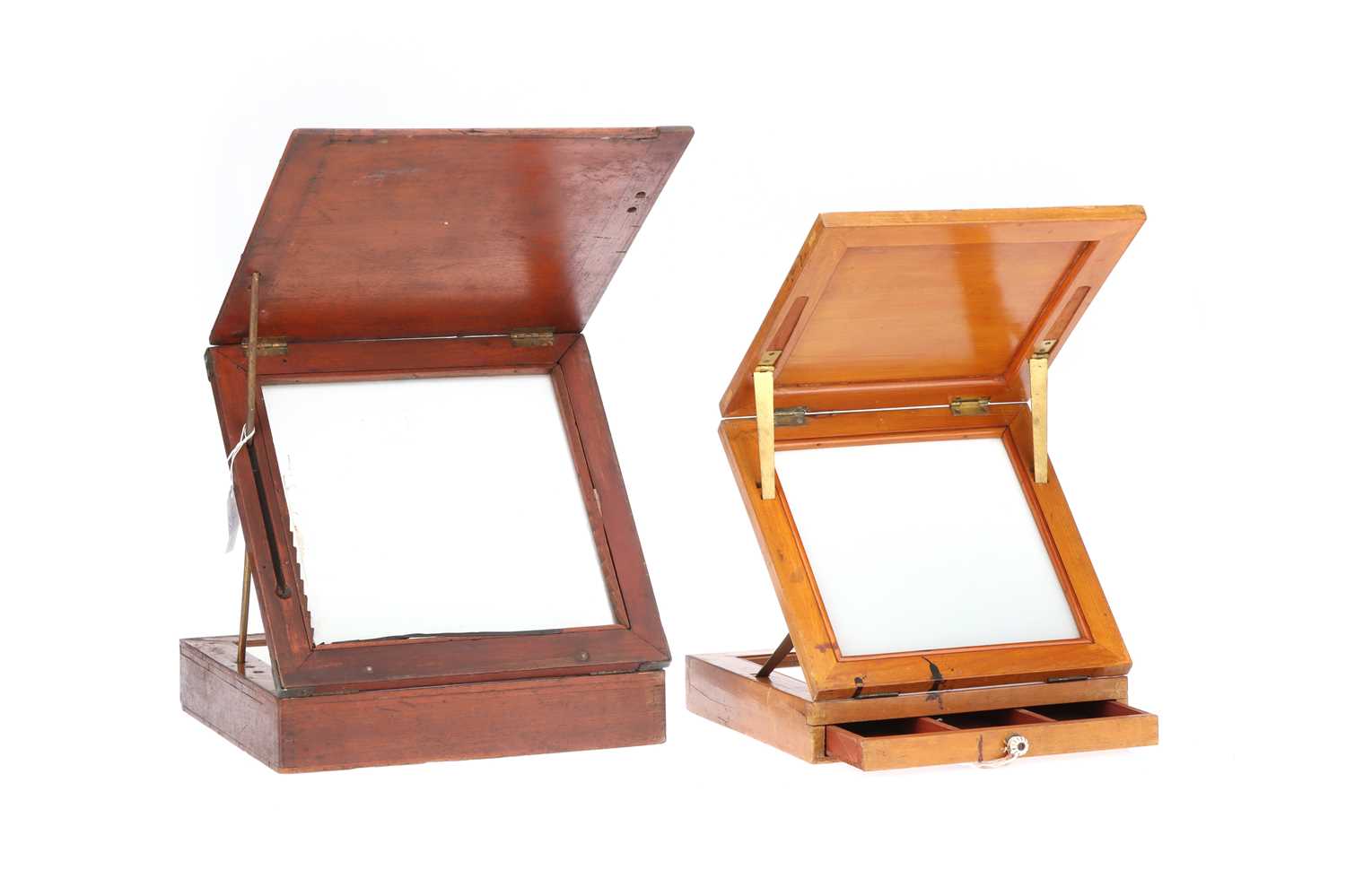 Lot 760 - Two Early Negative & Plate Retouching Desks