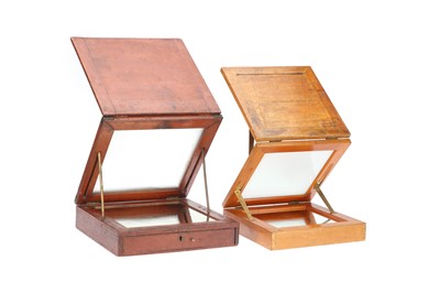 Lot 760 - Two Early Negative & Plate Retouching Desks