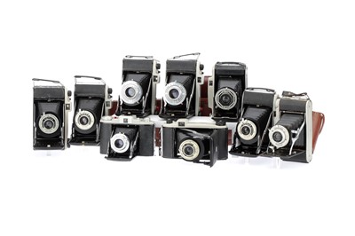 Lot 542 - Ten Folding Cameras