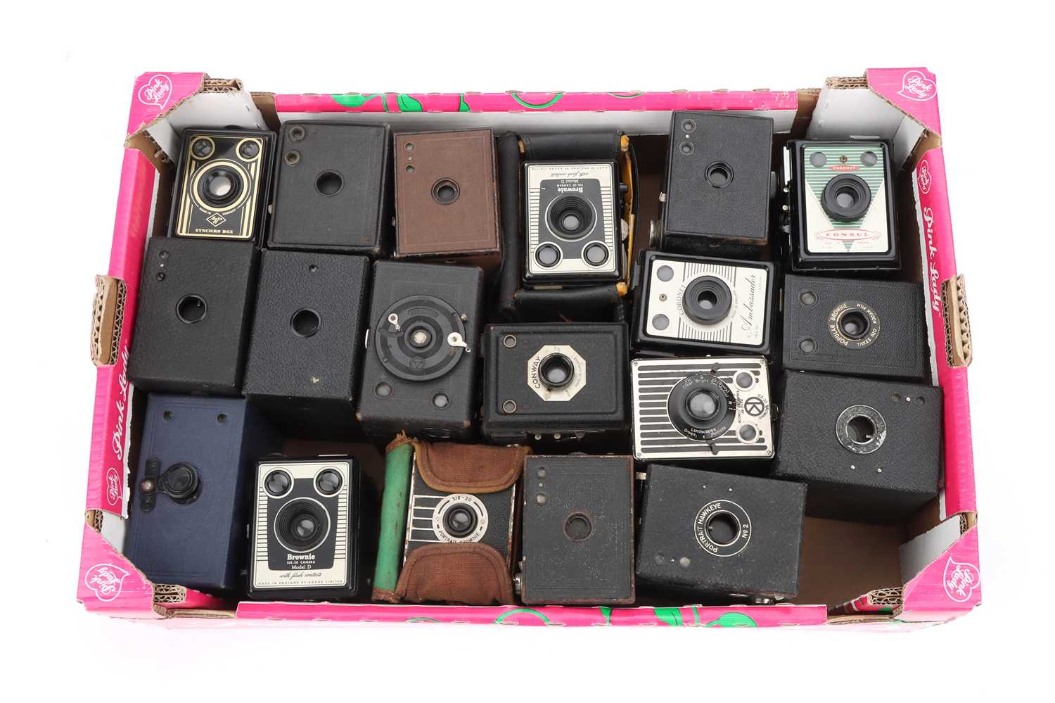 Lot 543 - A Mixed Selection of Box Type Cameras,