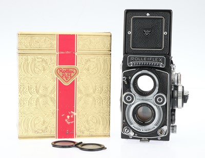 Lot 458 - A Rollei Rolleiflex 3.5F Medium Format TLR Camera