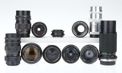 Lot 595 - A Selection of Various Lenses