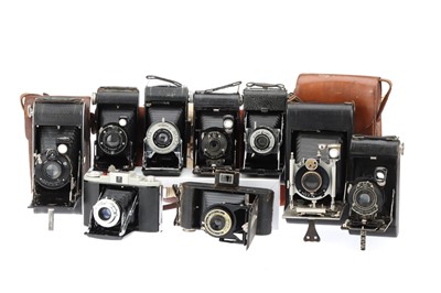 Lot 579 - Nine Folding Cameras