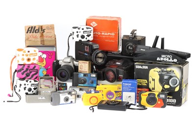 Lot 497 - A Selection of Cameras, Lenses, & Accessories