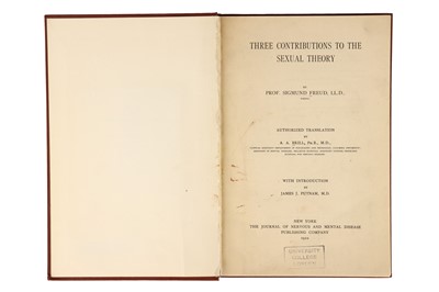 Lot 408 - Psychology - Freud, Sigmund, Three Contributions to the Sexual Theory